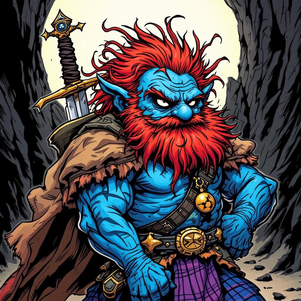 Daft Wullie - Discworld character by Terry Pratchett