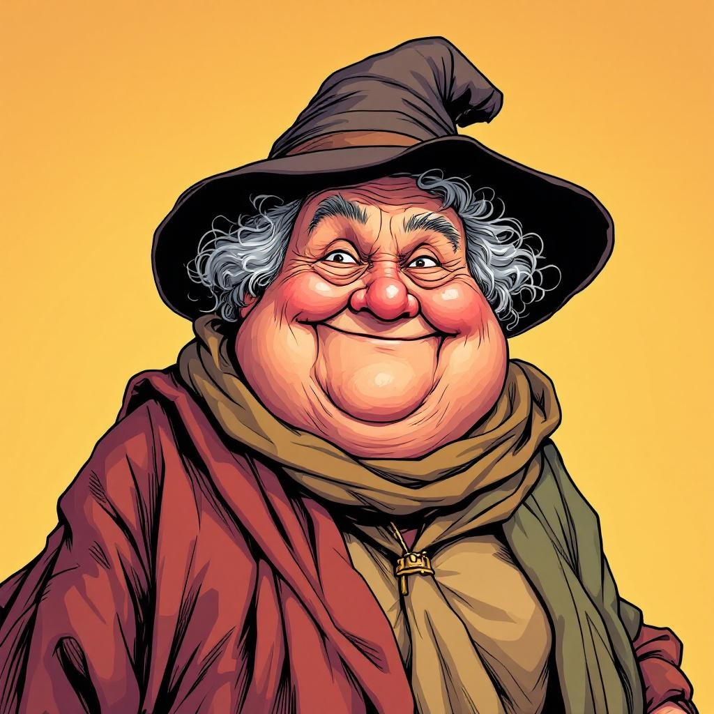 Nanny Ogg character illustration